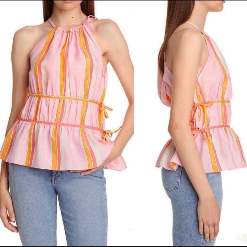 CLUB MONACO Silk Halter